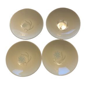 Vintage Homer Laughlin Dura Print Blue Star USA Bowls Lot Set of 4 Classic Style